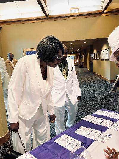 Guests in white attire arriving and gathering in the lobby — Golden Jubilee All-White Affair 2026