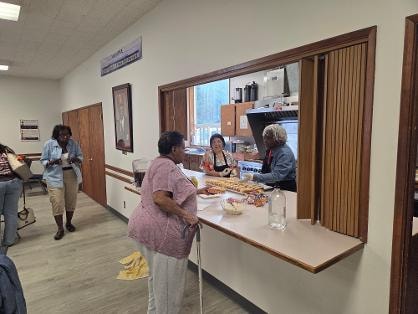 Fellowship dinner — food counter service VBS Day 1