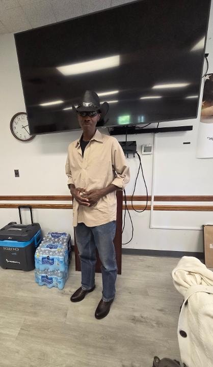 Man in cowboy hat at VBS 2026 indoor event — MLK Memorial Baptist Church