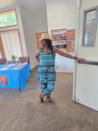 El smiling in the church lobby — VBS 2026 MLK Memorial Baptist Church