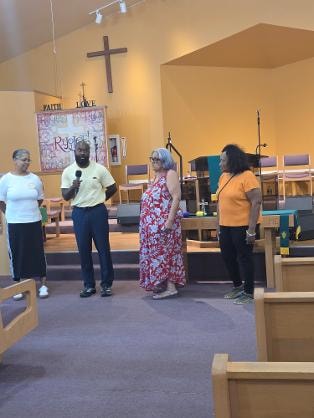 Congregation filling the pews during VBS 2026 — MLK Memorial Baptist Church